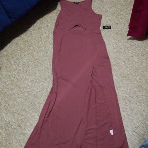 Express maxi side slit dress